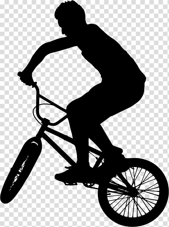 BMX bike Bicycle Silhouette, bmx transparent background PNG clipart