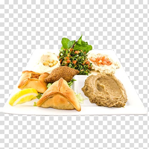 Vegetarian cuisine Lebanese cuisine Full breakfast Meze Samaya Restaurant Traiteur Libanais, Plate transparent background PNG clipart
