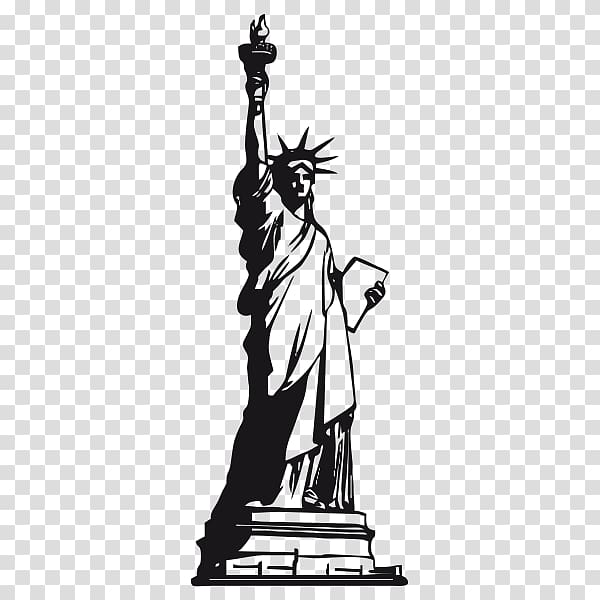 Statue of Liberty Postal Connections Wall decal West 39th Street, statue of liberty transparent background PNG clipart