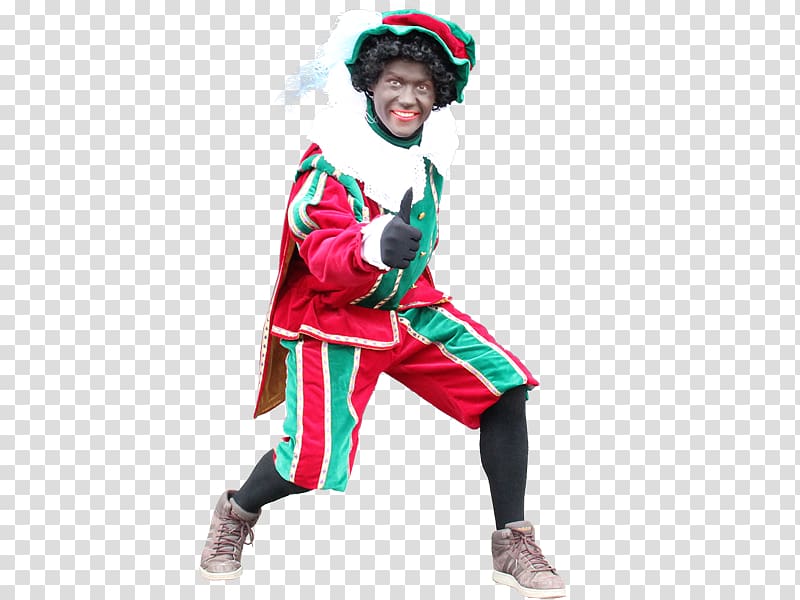 Costume Zwarte Piet Sinterklaas Clothing Netherlands, suit transparent background PNG clipart
