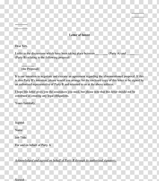 Letter Of Intent Template Microsoft Word from p7.hiclipart.com