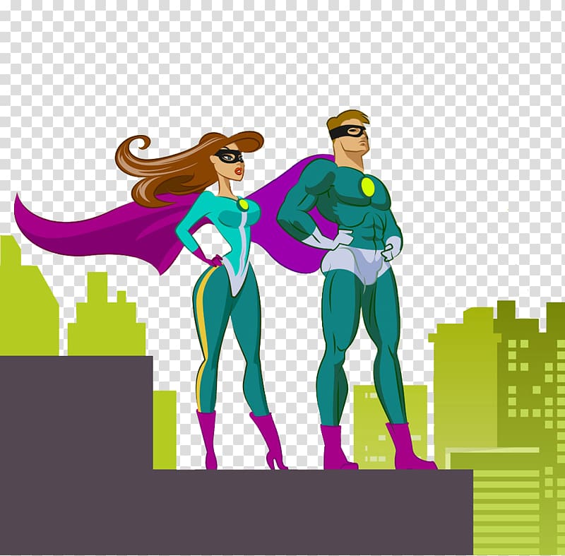 Superhero Female Illustration, M Superman Supergirl transparent background PNG clipart