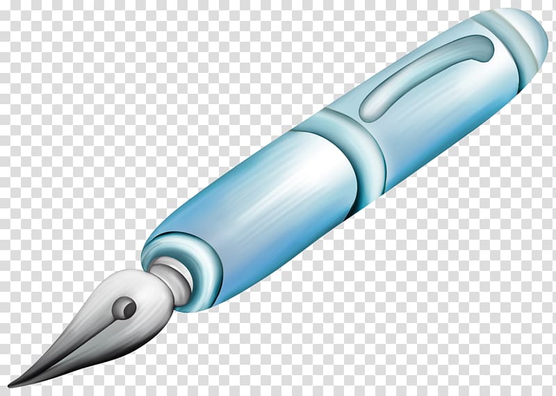 Pen Drawing Cartoon Animation, Blue cartoon pen transparent background PNG clipart