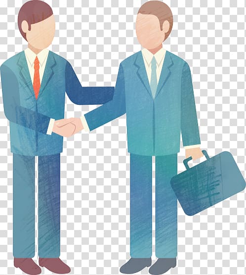 people shaking hands illustration, Businessperson Meeting , Business Cooperation transparent background PNG clipart