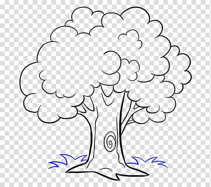 How to Draw Trees Drawing Cartoon Sketch, cartoon tree transparent background PNG clipart