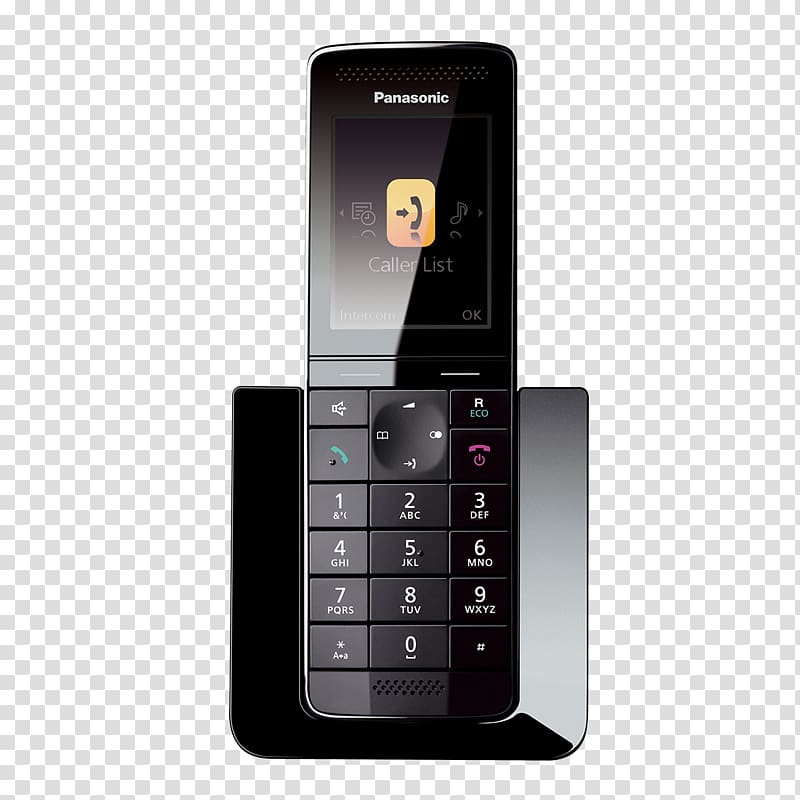 Panasonic KX-PRS120 Cordless telephone Panasonic KX-PRW120, Panasonic phone transparent background PNG clipart