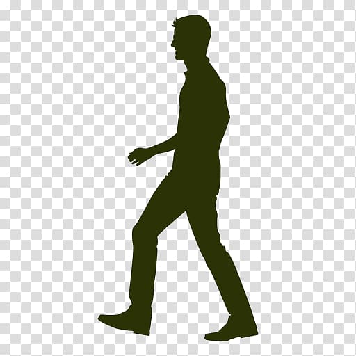 Silhouette Walking , walking transparent background PNG clipart