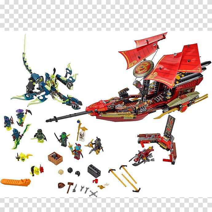 LEGO 70618 THE LEGO NINJAGO MOVIE Destiny's Bounty Amazon.com LEGO 70738 NINJAGO Final Flight of Destiny's Bounty, ghost destiny transparent background PNG clipart