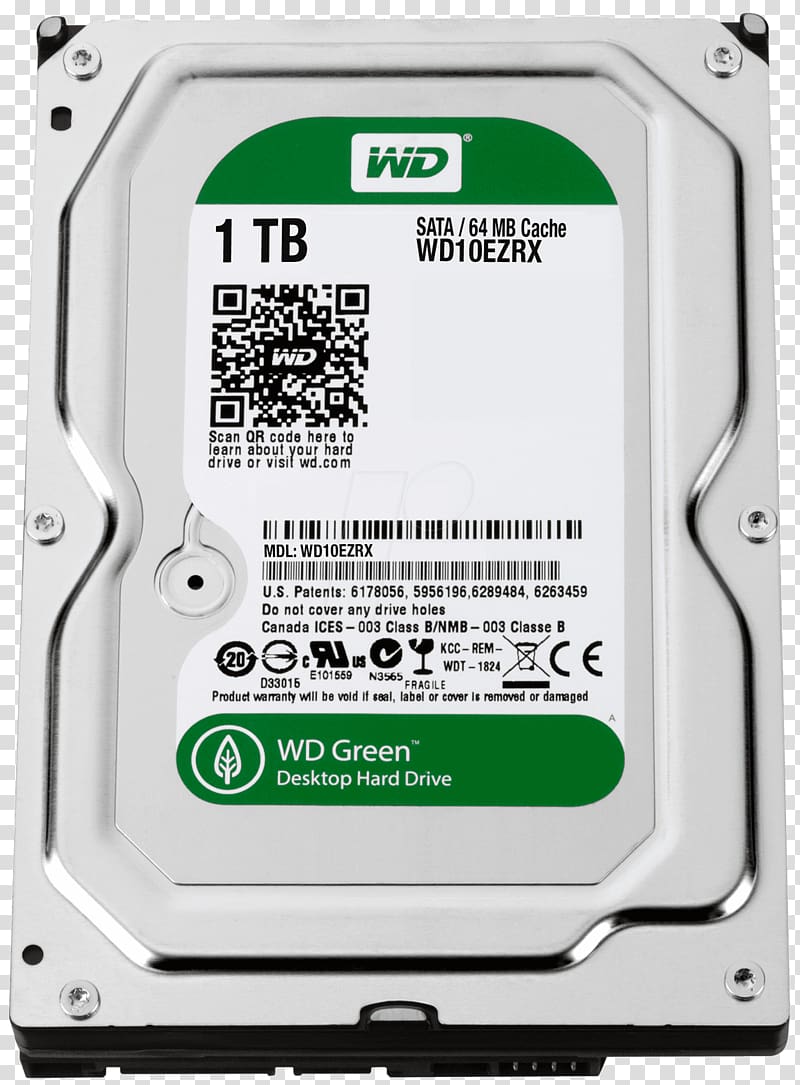 WD Green SATA HDD Hard Drives Western Digital Serial ATA WD Blue HDD, others transparent background PNG clipart