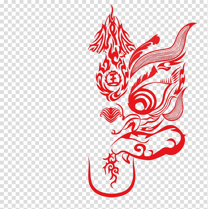 Graphic design Art, chinese dragon dance transparent background PNG clipart