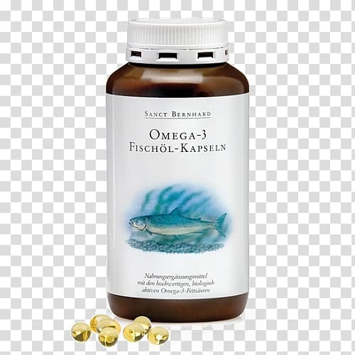 Dietary supplement Kräuterhaus Sanct Bernhard Acid gras omega-3 Fish oil Capsule, jinlong fish oil transparent background PNG clipart