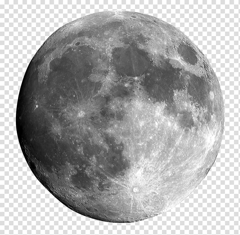 Realistic Moon PNG Clipart Image​