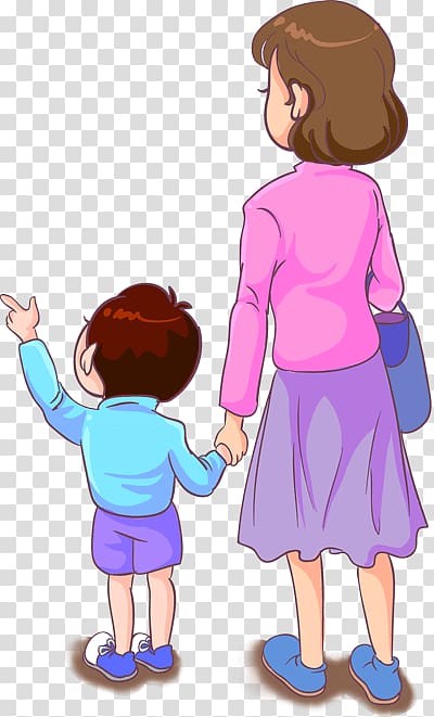 mother and son transparent background PNG clipart