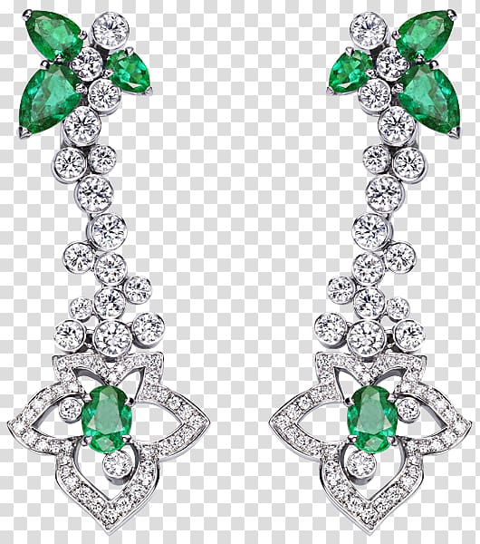 Emerald Jewellery Earring Bitxi Bijou, emerald transparent background PNG clipart