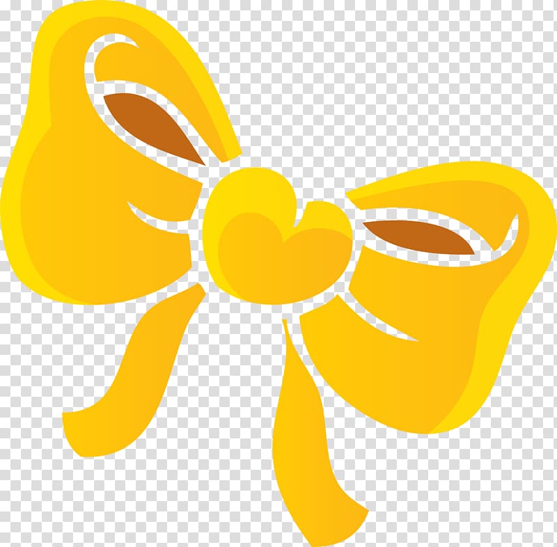 Bow tie Yellow Drawing Cartoon, Yellow cartoon bow tie transparent background PNG clipart
