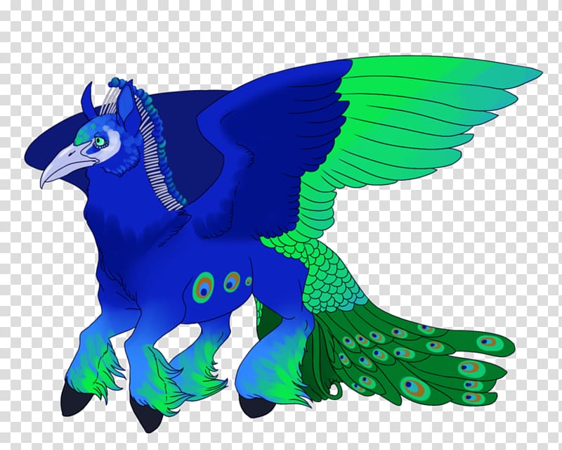 Gypsy horse Griffin Legendary creature Hippogriff Peafowl, Griffin transparent background PNG clipart