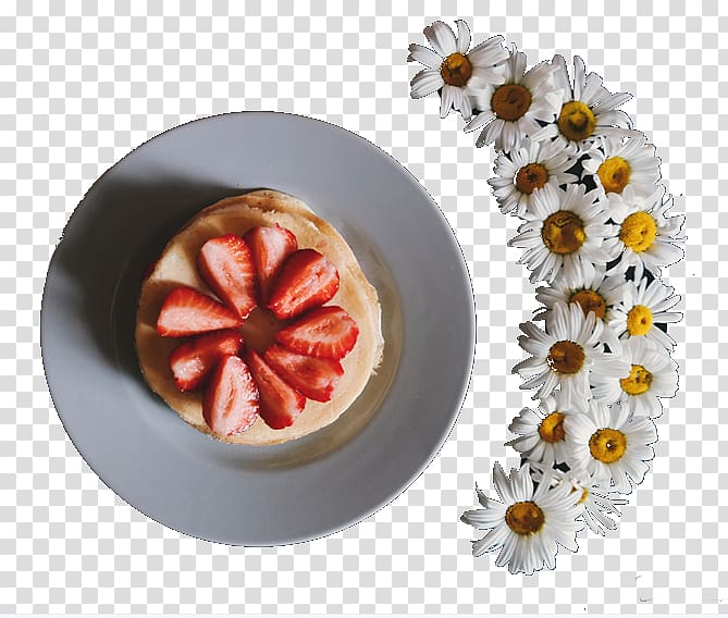 Pancake Crxeape Breakfast Pavlova Strawberry, A plate of fruit cake transparent background PNG clipart