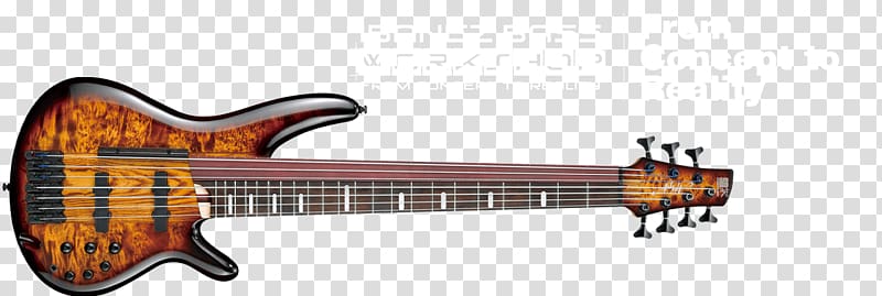 Seven-string guitar Ibanez RG Bass guitar Electric guitar, Bass Guitar transparent background PNG clipart