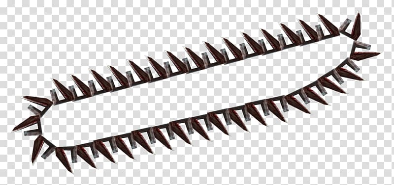 Fallout: New Vegas Chainsaw Saw chain Tungsten carbide, teeth transparent background PNG clipart