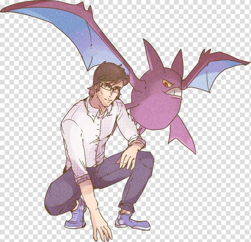 Crobat Pokémon Commission Dragon, man on his knees transparent background PNG clipart