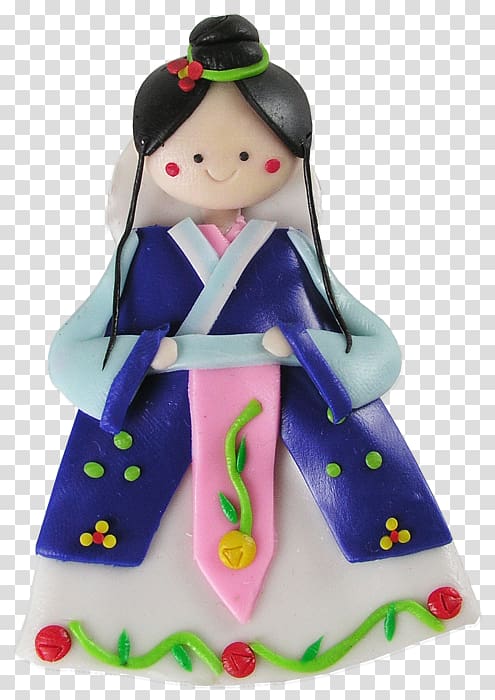 Refrigerator Magnets Korea Doll Craft Magnets, korean traditional hanbok transparent background PNG clipart