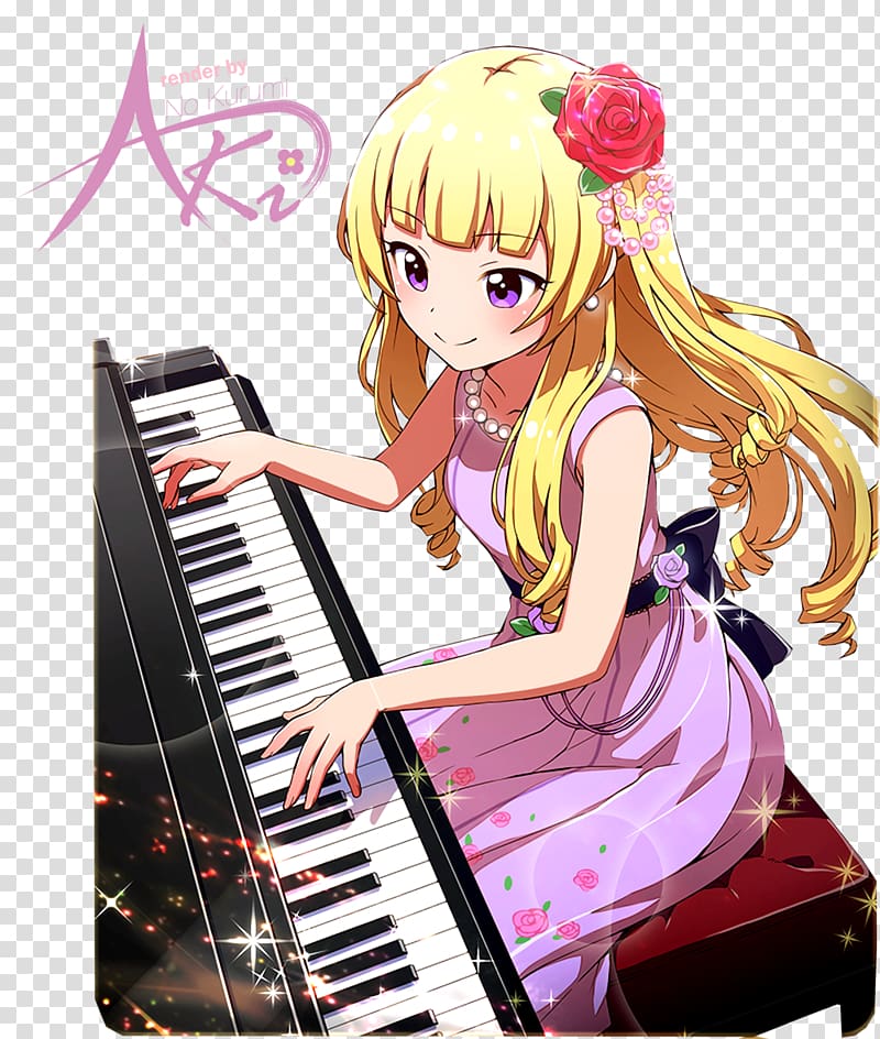 Piano Battle Girl High School Character Anime Mangaka, piano transparent background PNG clipart