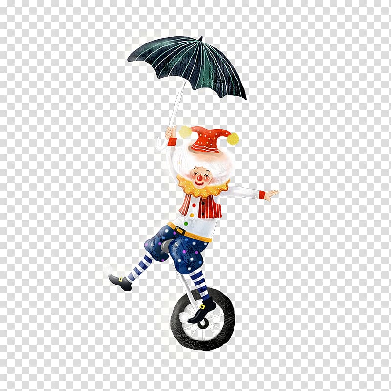 Clown Drawing Circus, Illustration painted clown transparent background PNG clipart