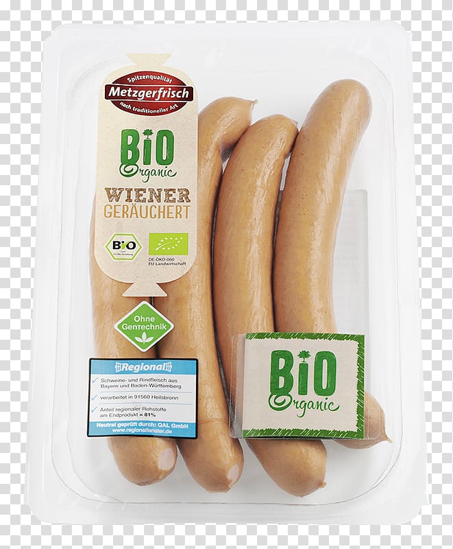 Frankfurter Würstchen Bockwurst Organic food Knackwurst Bratwurst, sausage transparent background PNG clipart