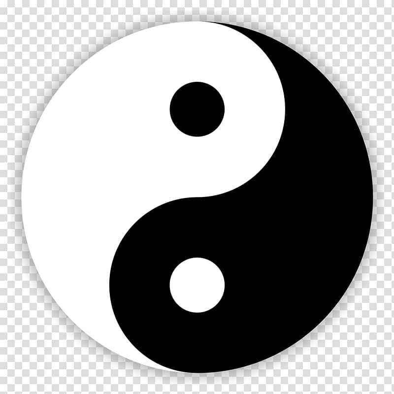 Yin and yang Tao Te Ching Taoism Symbol, yin transparent background PNG clipart