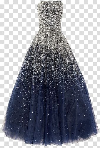 star evening dress transparent background PNG clipart