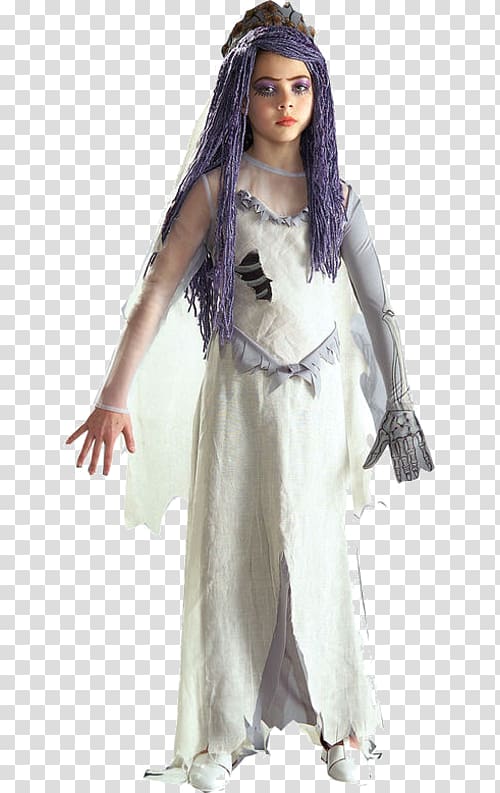Corpse Bride Costume Child Wedding dress, child transparent background PNG clipart