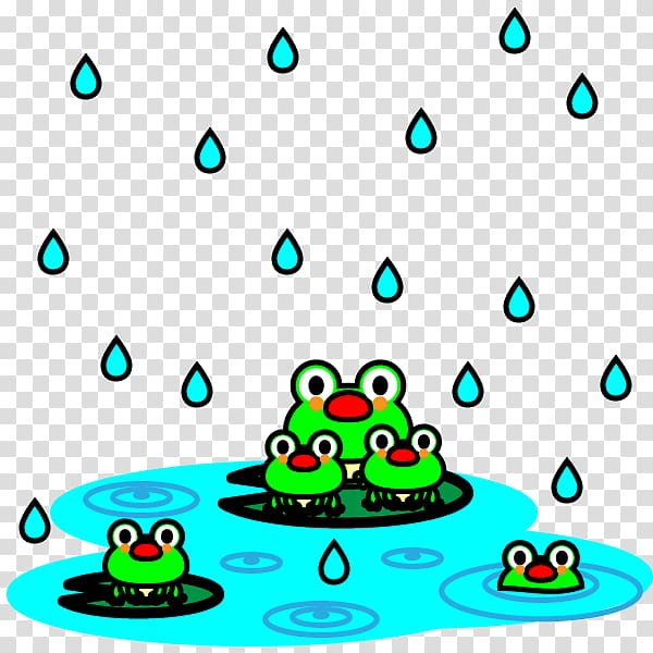 East Asian rainy season Frog Monochrome painting , Rainy Season transparent background PNG clipart