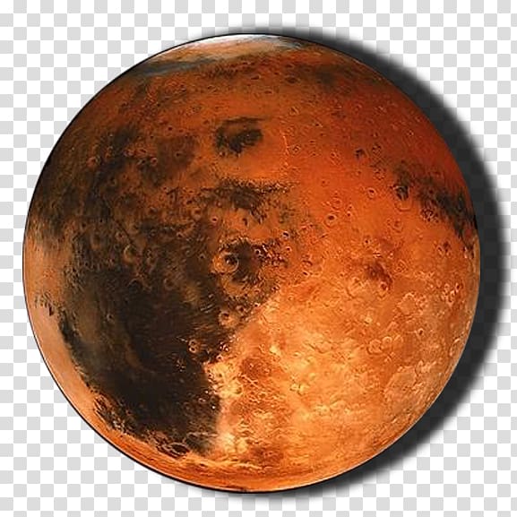 brown and black planet illustration, Earth Mars Terrestrial planet Solar System, Mars transparent background PNG clipart