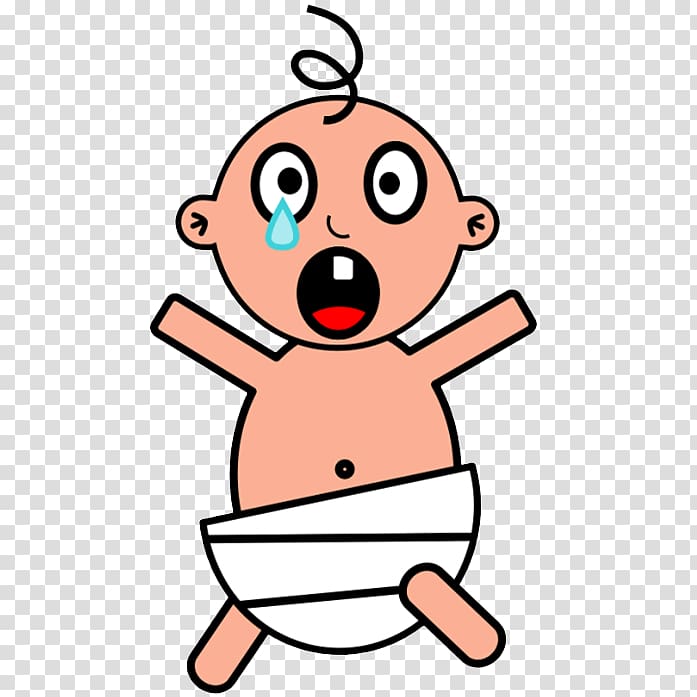 Crying Infant Diaper , A cartoon baby crying transparent background PNG clipart