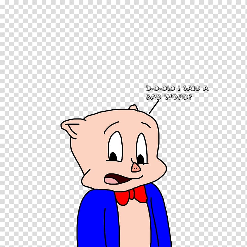 Porky Pig Petunia Pig Animated cartoon Word, pig transparent background PNG clipart