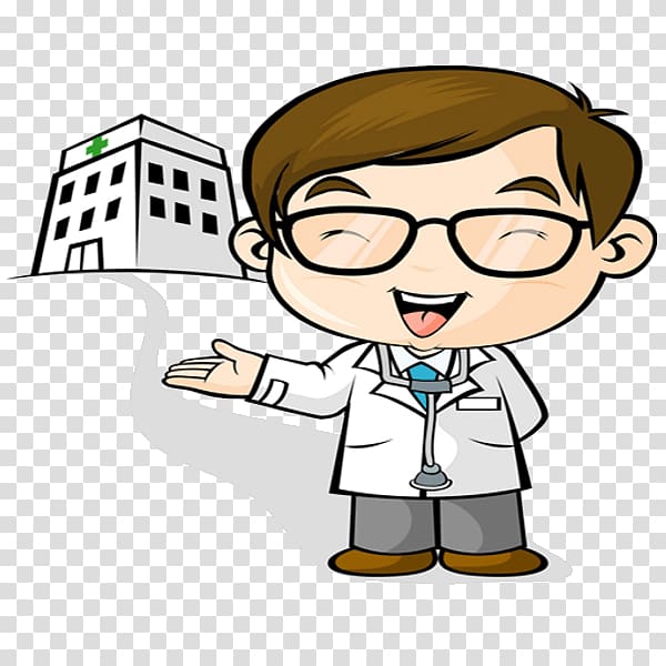 Physician Cartoon , Funny Medical transparent background PNG clipart
