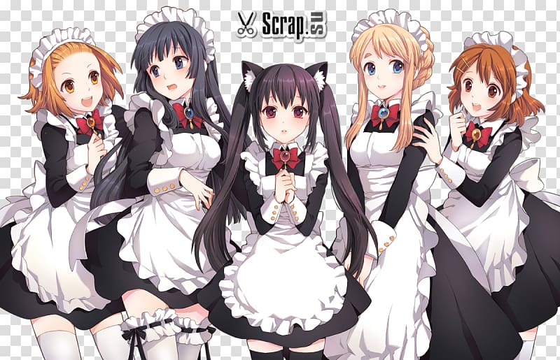 Anime Manga Maid café Moe Harem, Anime transparent background PNG clipart