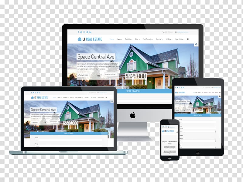 Web development Responsive web design Real Estate, web design transparent background PNG clipart