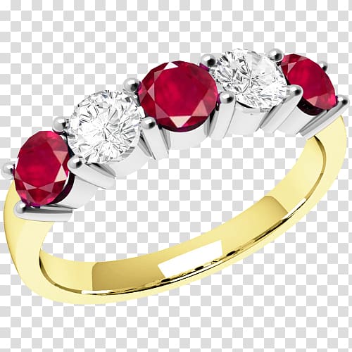 Ruby Eternity ring Wedding ring Sapphire, ruby diamond rings transparent background PNG clipart