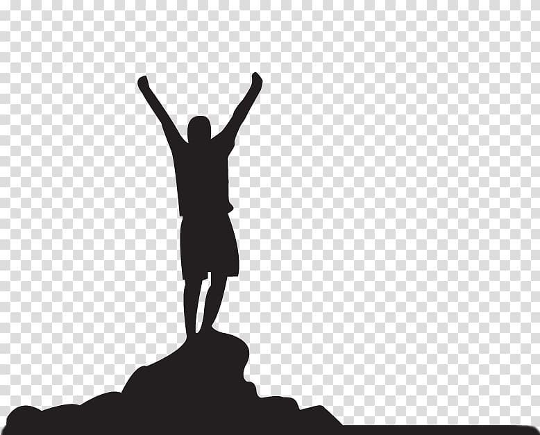 Silhouette Monochrome , victory transparent background PNG clipart