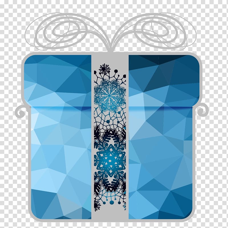 Blue Gift, Blue gift box transparent background PNG clipart