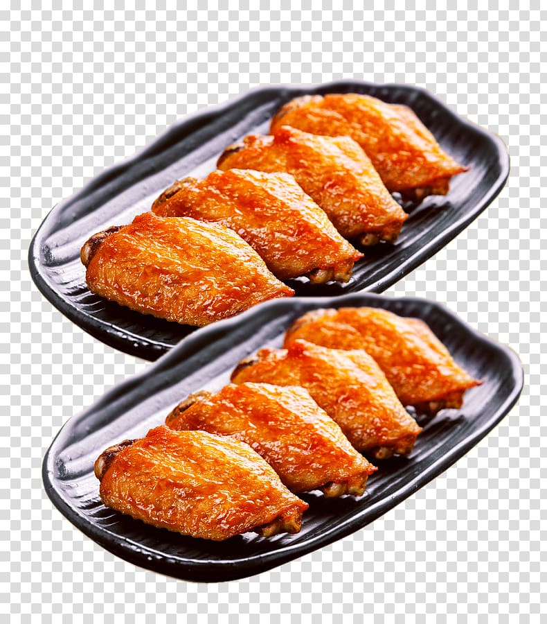 Buffalo wing Fried chicken Barbecue chicken Barbecue grill, Spicy chicken wings two transparent background PNG clipart