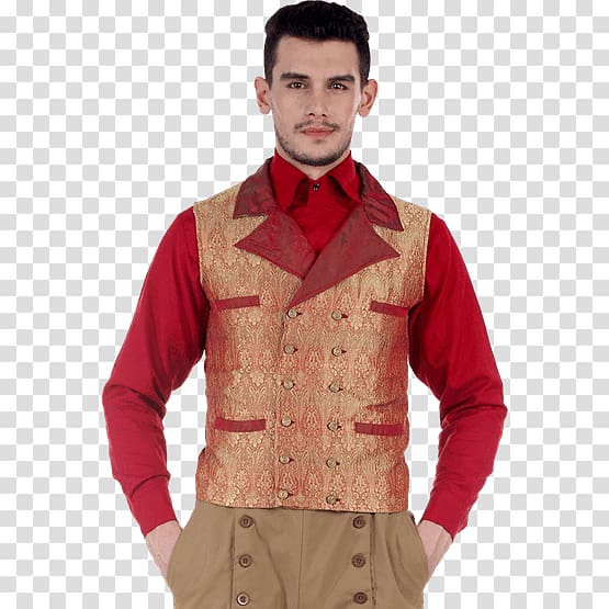 Waistcoat Double-breasted Gilets Clothing Sleeve, jacket transparent background PNG clipart