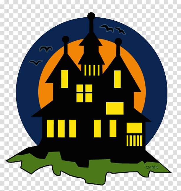 Haunted house , house black and white transparent background PNG clipart