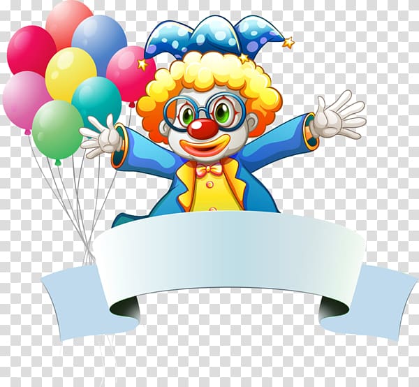 Clown Illustration, Clown People tab transparent background PNG clipart