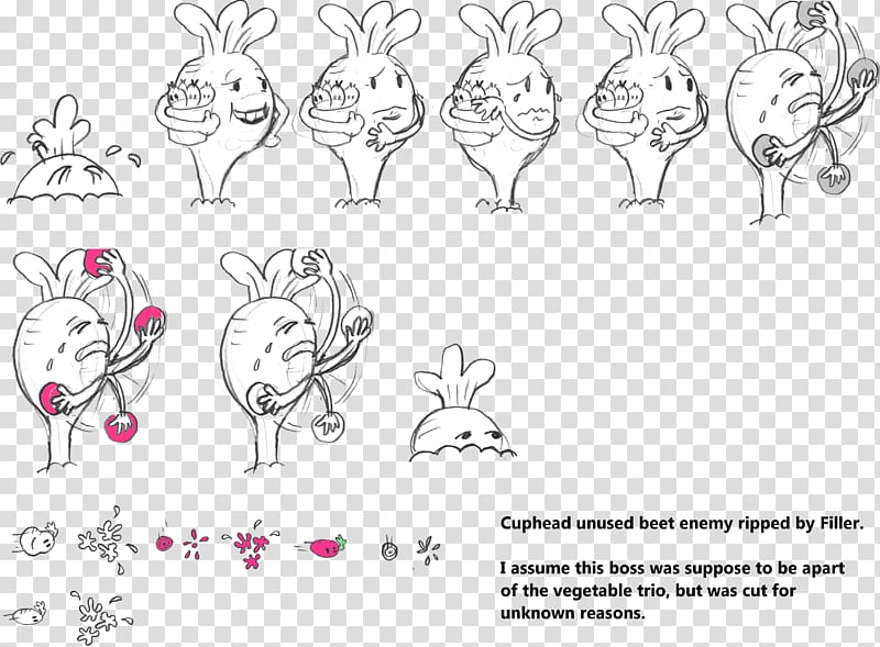 Cuphead Drawing Video game, beet transparent background PNG clipart