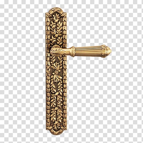 Salice Paolo Srl Brass Door handle, gold handling transparent background PNG clipart
