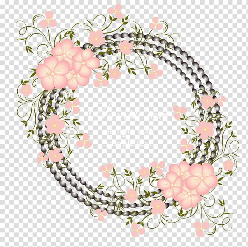 pink floral template, Floral design Euclidean Pattern, Beautiful flowers pattern background, material transparent background PNG clipart