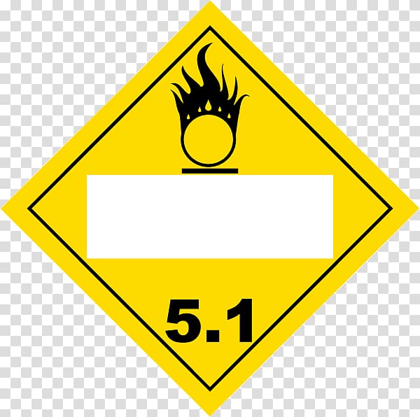Oxidizing agent Dangerous goods Placard Combustibility and flammability HAZMAT Class 2 Gases, placard transparent background PNG clipart