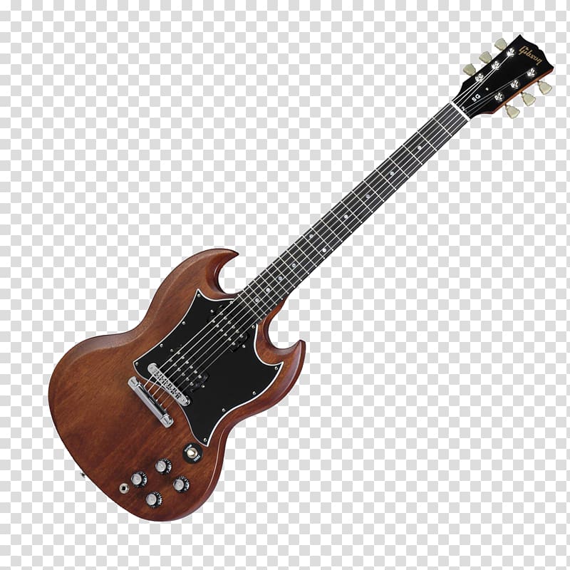 Gibson SG Special Gibson Les Paul Studio Gibson SG Junior, Brown guitar transparent background PNG clipart